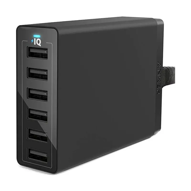 شارژر دیواری 60 وات 6 پورت انکر مدل A2123 Powerport 6 (4) wEYOO0